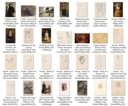 109 Painting Images by Sir John Everett Millais English, 1829-1896 - Tibetan Buddhist thangka, front view