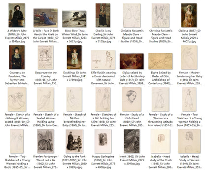 109 Painting Images by Sir John Everett Millais (English, 1829-1896)