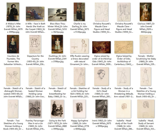 109 Painting Images by Sir John Everett Millais (English, 1829-1896)