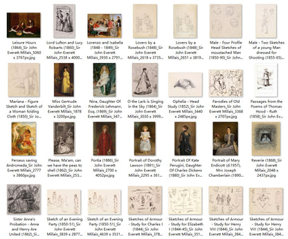 109 Painting Images by Sir John Everett Millais (English, 1829-1896)