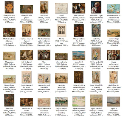 280 Painting Images by Tadeusz Makowski (Polish, 1882-1932)