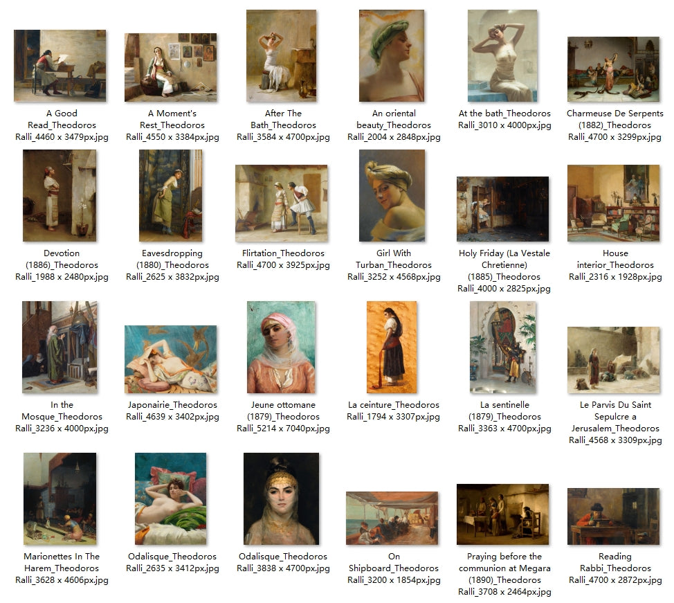 44 Painting Images by Theodoros Ralli (Greek, 1852-1909)