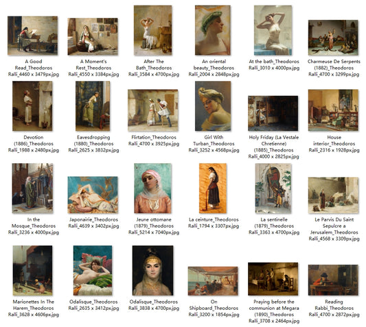 44 Painting Images by Theodoros Ralli (Greek, 1852-1909)