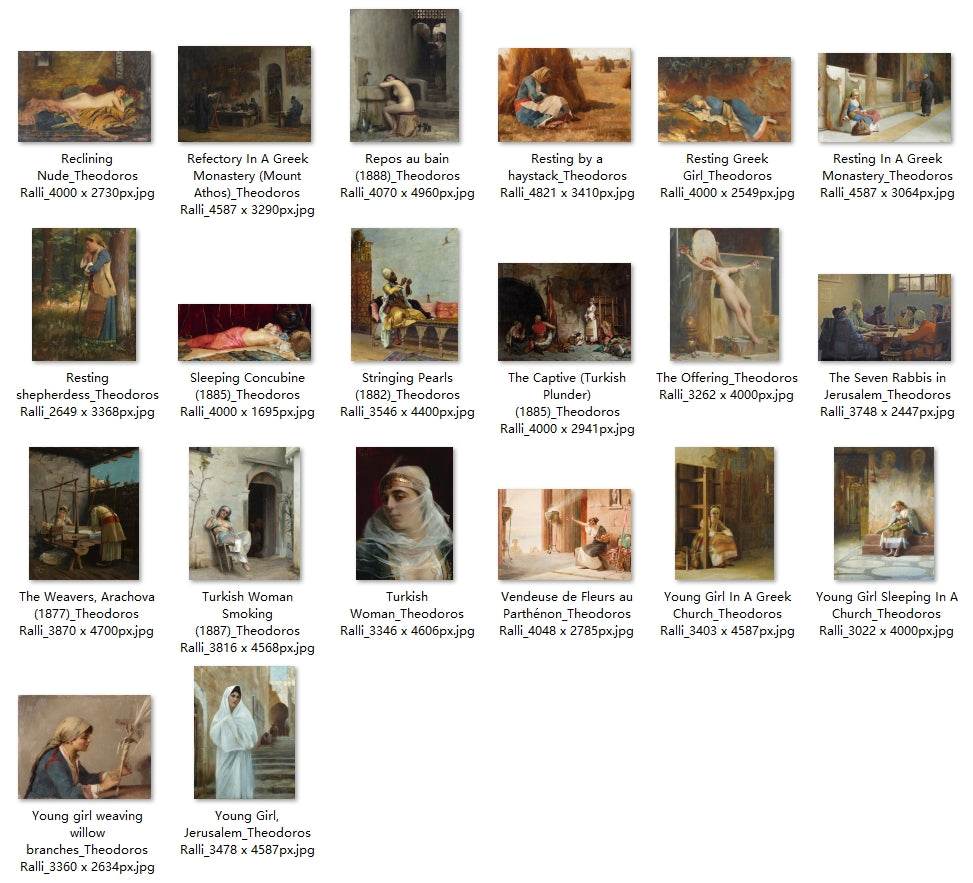 44 Painting Images by Theodoros Ralli Greek, 1852-1909 - Tibetan Buddhist thangka, detailed view