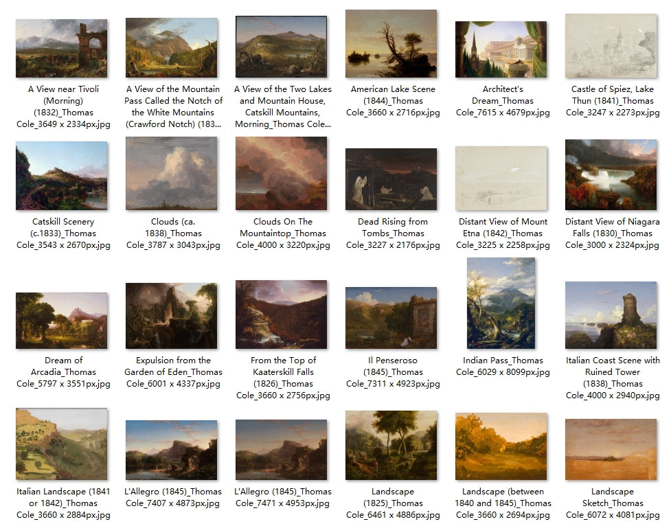 63 Painting Images by Thomas Cole (American, 1801-1848)