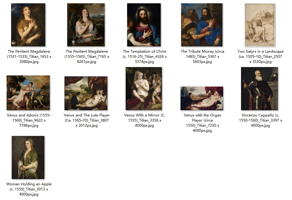 51 Painting Images by Titian (Italian, c. 1488-1576)