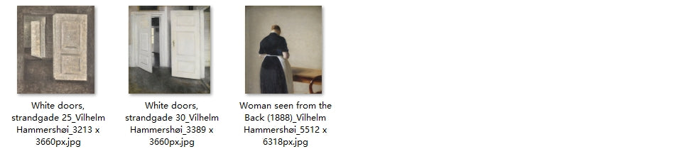 75 Painting Images by Vilhelm Hammershøi (Danish, 1864 - 1916)