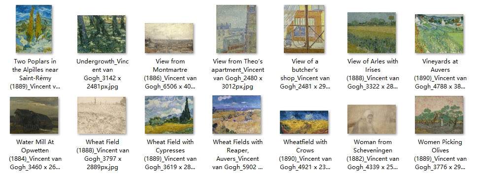 154 Painting Images by Vincent van Gogh Dutch, 1853-1890 - Tibetan Buddhist thangka, view 5