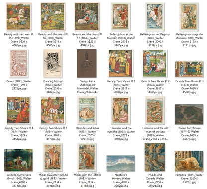 75 Painting Images by Walter Crane (English, 1845 - 1915)