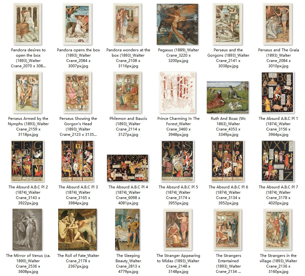 75 Painting Images by Walter Crane (English, 1845 - 1915)