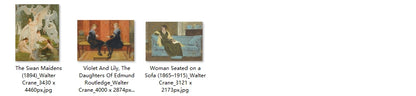 75 Painting Images by Walter Crane (English, 1845 - 1915)