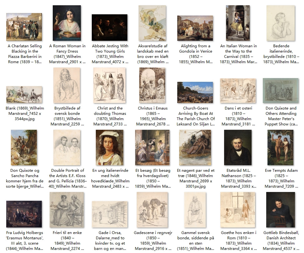 102 Painting Images by Wilhelm Marstrand (Danish, 1810-1873)