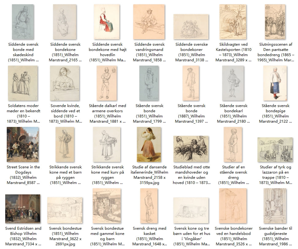 102 Painting Images by Wilhelm Marstrand (Danish, 1810-1873)