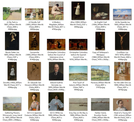 88 Painting Images by William Merritt Chase (American, 1849-1916)