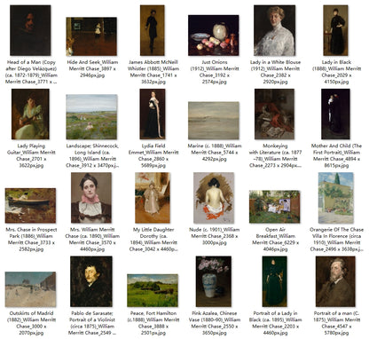 88 Painting Images by William Merritt Chase (American, 1849-1916)