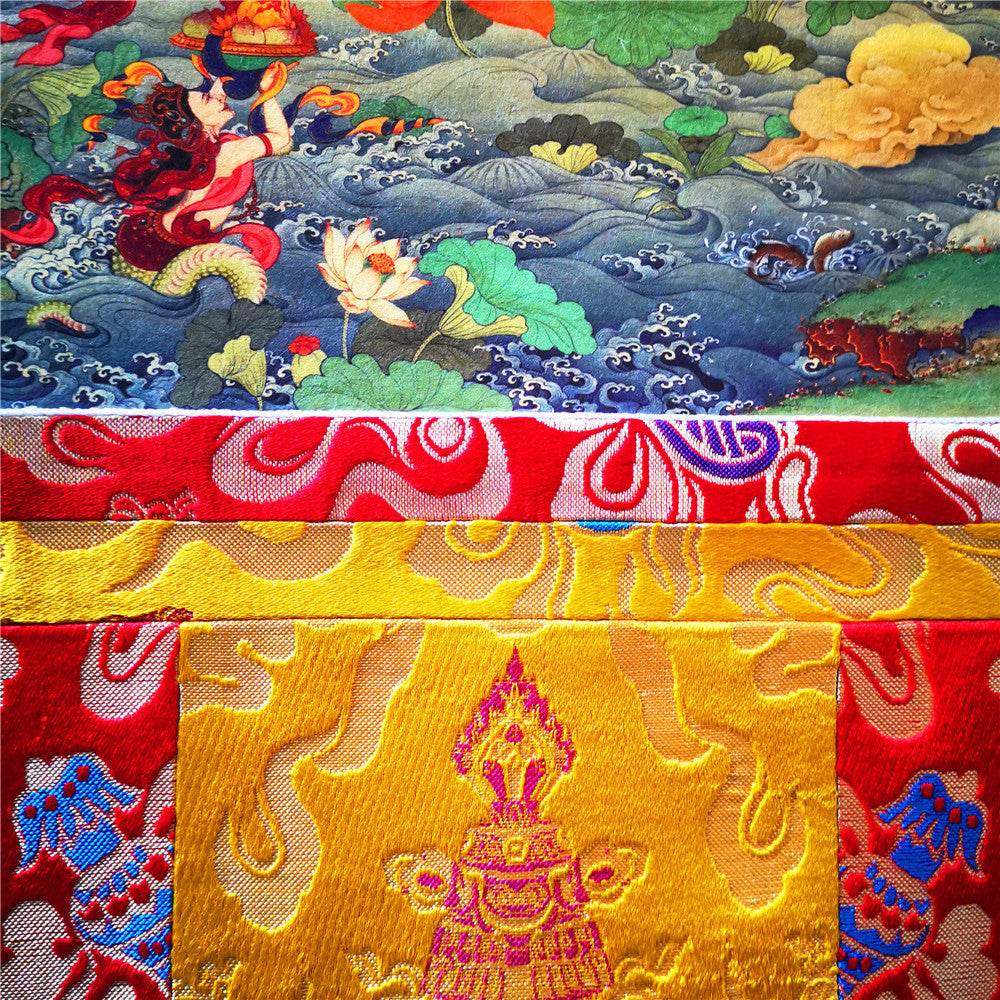 Vaishravana / Vaisravana - Tibetan thangka painting, view 11