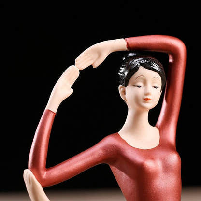 Ceramic Yoga Statues - Tibetan Buddhist statue, close-up detail