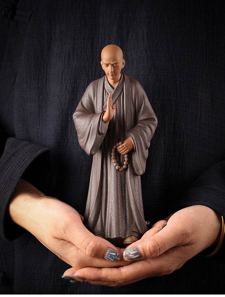Purple Sand Meditation Buddha Statues - Tibetan Buddhist statue, view 14