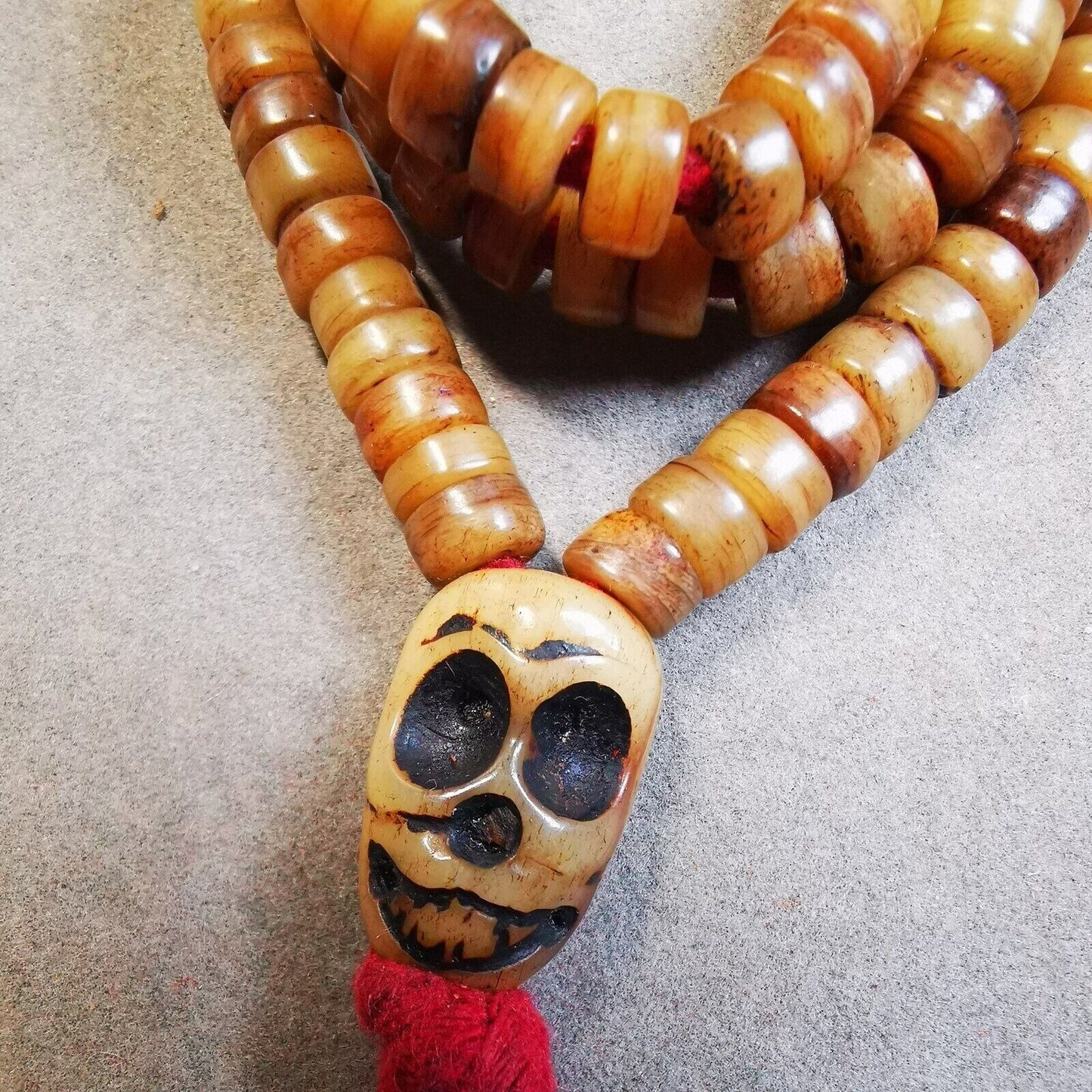 Yak Bone Mala Beads Necklace