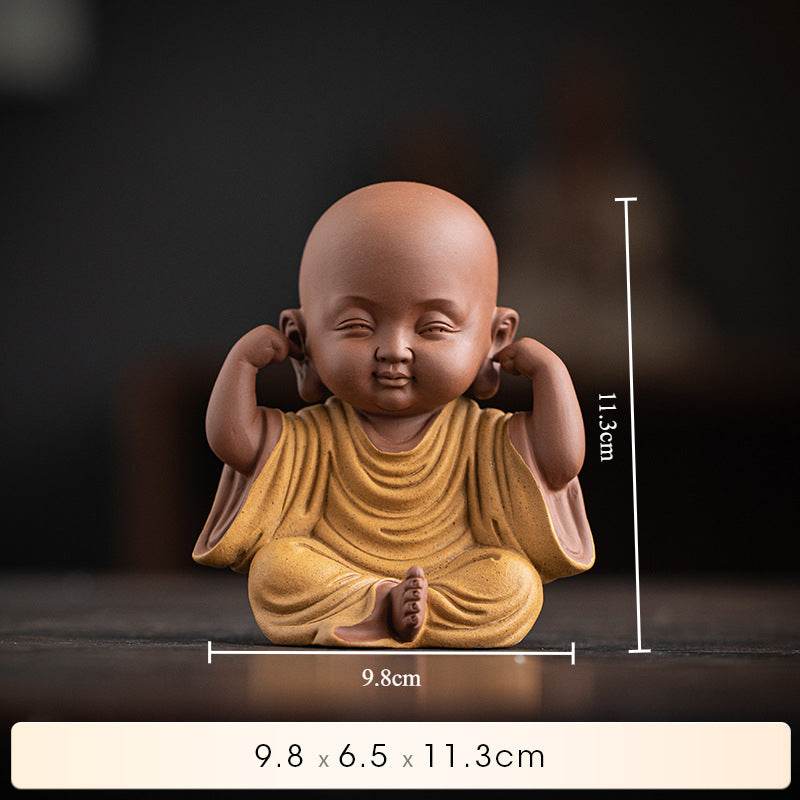 Purple Sand Meditation Buddha Statues - Tibetan Buddhist statue, view 6