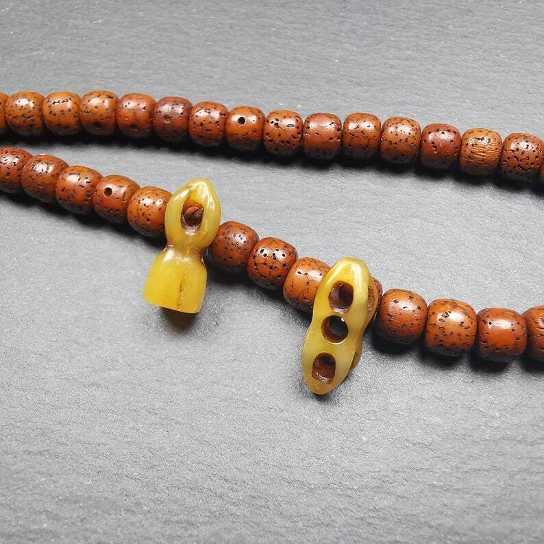 Amulet Vajra and Bell, Pendant for Mala,Prayer Beads - Tibetan Buddhist mala beads, view 8