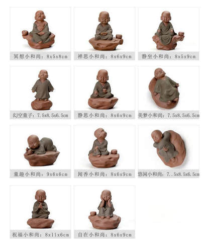 Purple Sand Ceramic Buddha Statues - Tibetan Buddhist statue, view 17