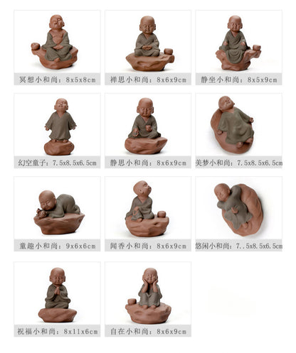 Purple Sand Ceramic Buddha Statues