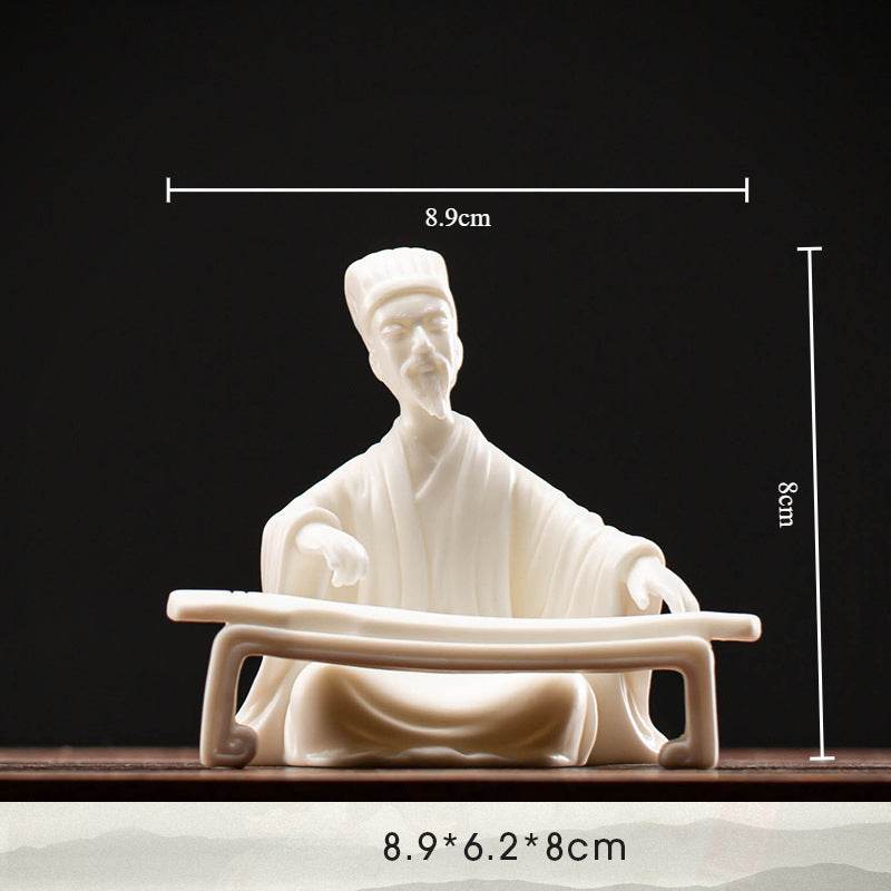 White Porcelain Buddha Statues - Tibetan Buddhist statue, view 6