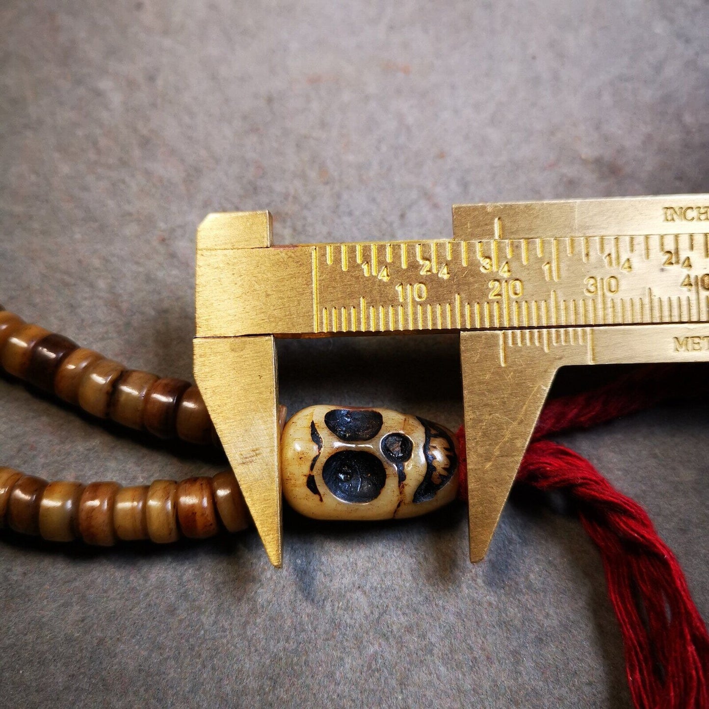 Yak Bone Mala Beads Necklace