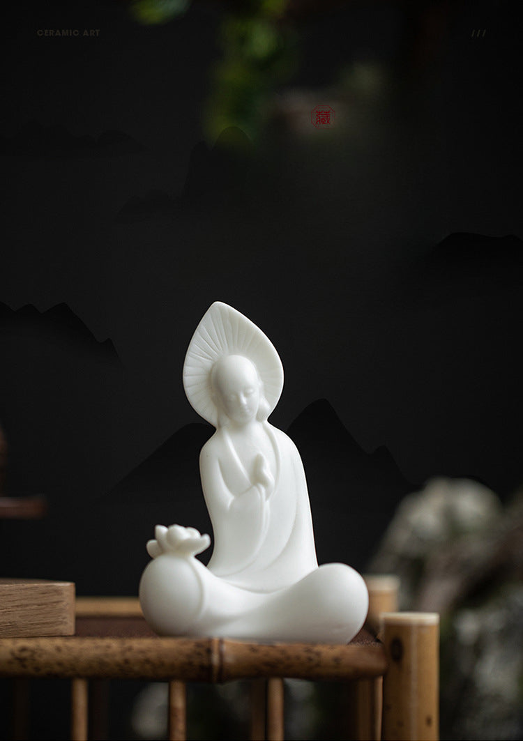 White Porcelain Buddha Statue