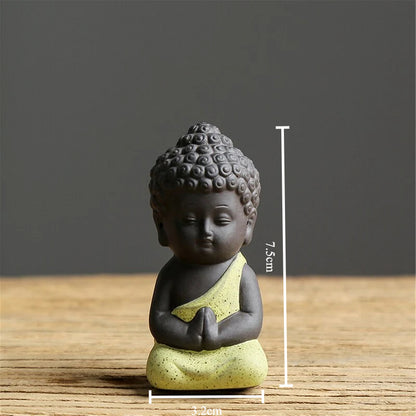 Purple Sand Meditation Buddha Statue