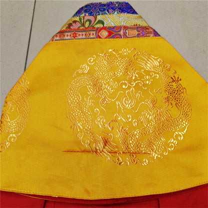 Gandhanra Hand-sewn traditional Tibetan Buddha Statue Robe Clothes dress, hand-sewn, traditional styles and follow rituals, provide a rich and culturally authentic touch, adding an element of spiritual depth to your altar.