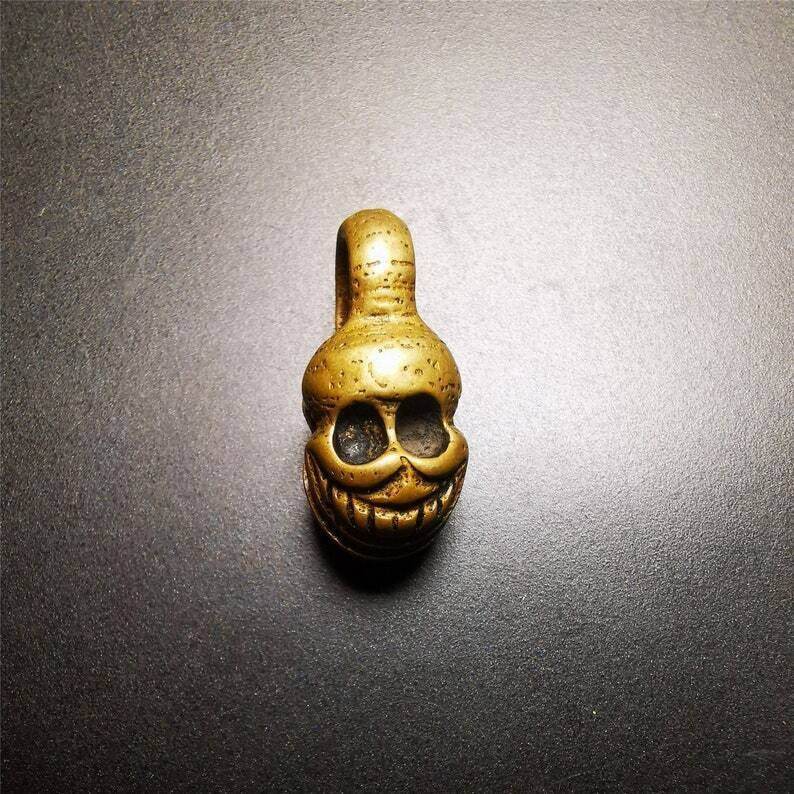 Skull Sitavana Shape Bead Counter Clip - Tibetan Buddhist art, view 7
