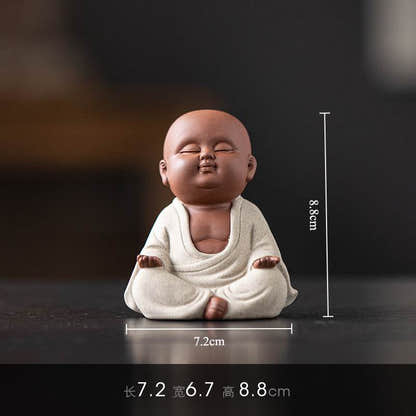 Purple Sand Meditation Buddha Statues - Tibetan Buddhist statue, view 6