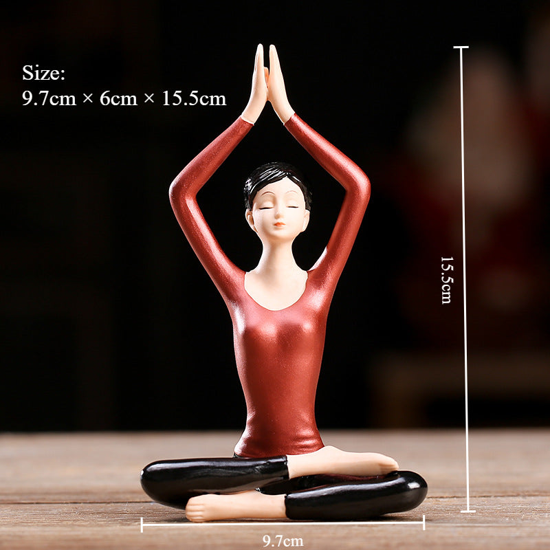 Ceramic Yoga Statues