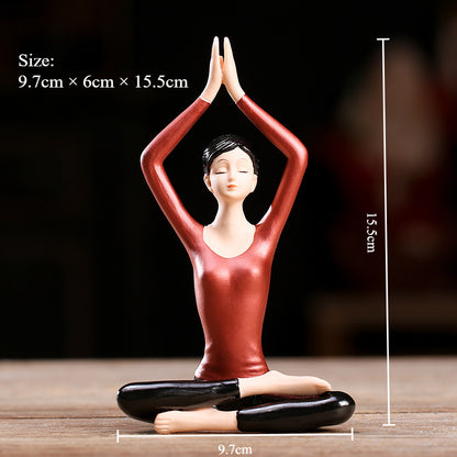 Ceramic Yoga Statues