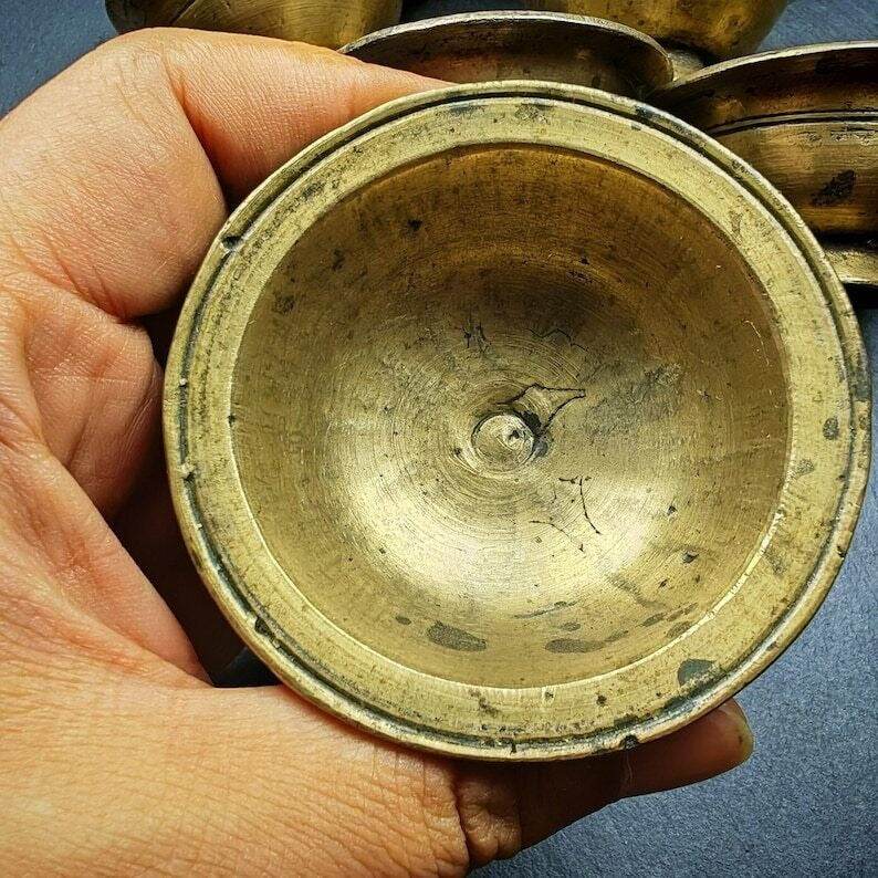 Buddhist Butter lamp / Water Offering Bowls,Yonchap Bowls - Tibetan Buddhist art, view 6