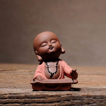 Purple Sand Meditation Buddha Statues - Tibetan Buddhist statue, view 4
