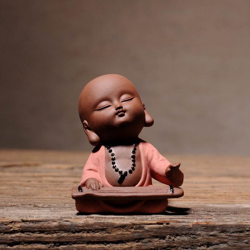 Purple Sand Meditation Buddha Statues - Tibetan Buddhist statue, view 7