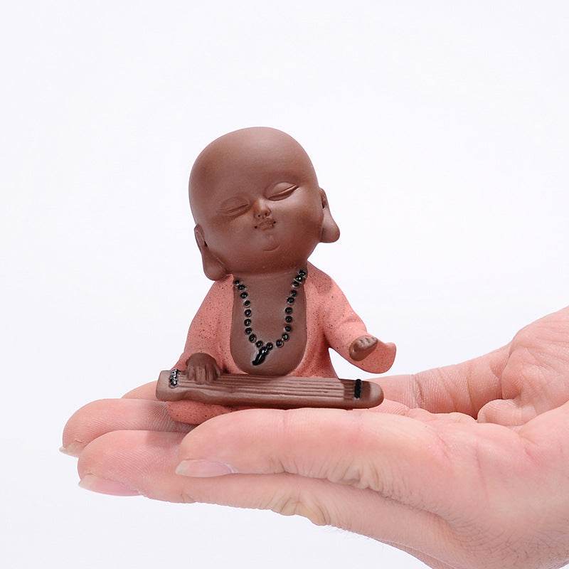 Purple Sand Meditation Buddha Statues - Tibetan Buddhist statue, view 5