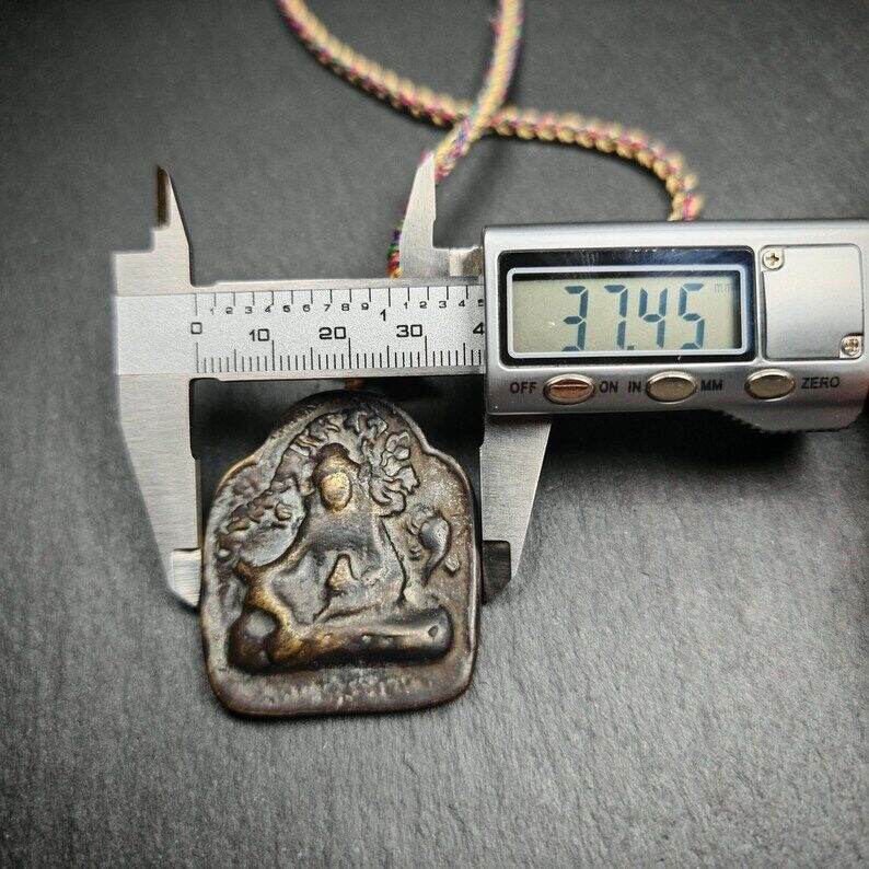 Buddha Statue Amulet Guru Rinpoche,Padmasambhava Pendant,Lotus Born - Tibetan Buddhist amulet, view 8