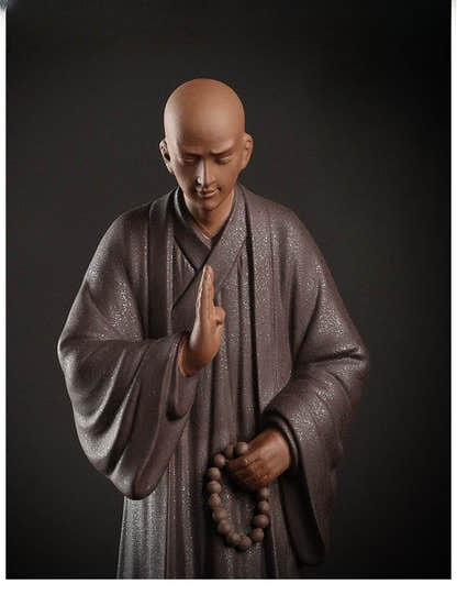 Purple Sand Meditation Buddha Statues - Tibetan Buddhist statue, view 7