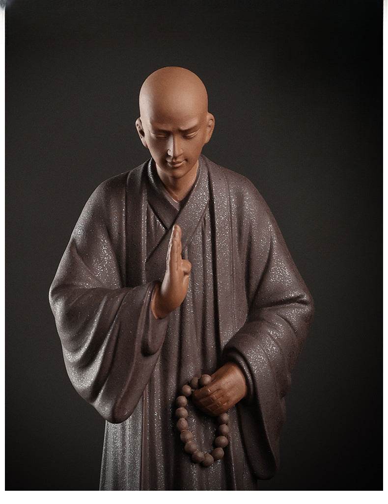 Purple Sand Meditation Buddha Statues - Tibetan Buddhist statue, view 7