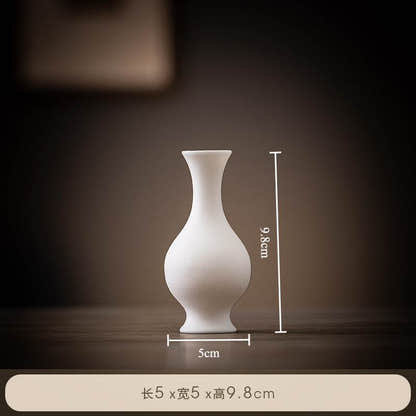 Ceramic Small Vase - Tibetan Buddhist statue, view 4