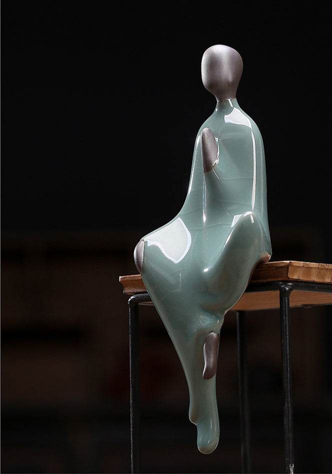 Ceramic Buddha Statue - Tibetan Buddhist statue, view 9
