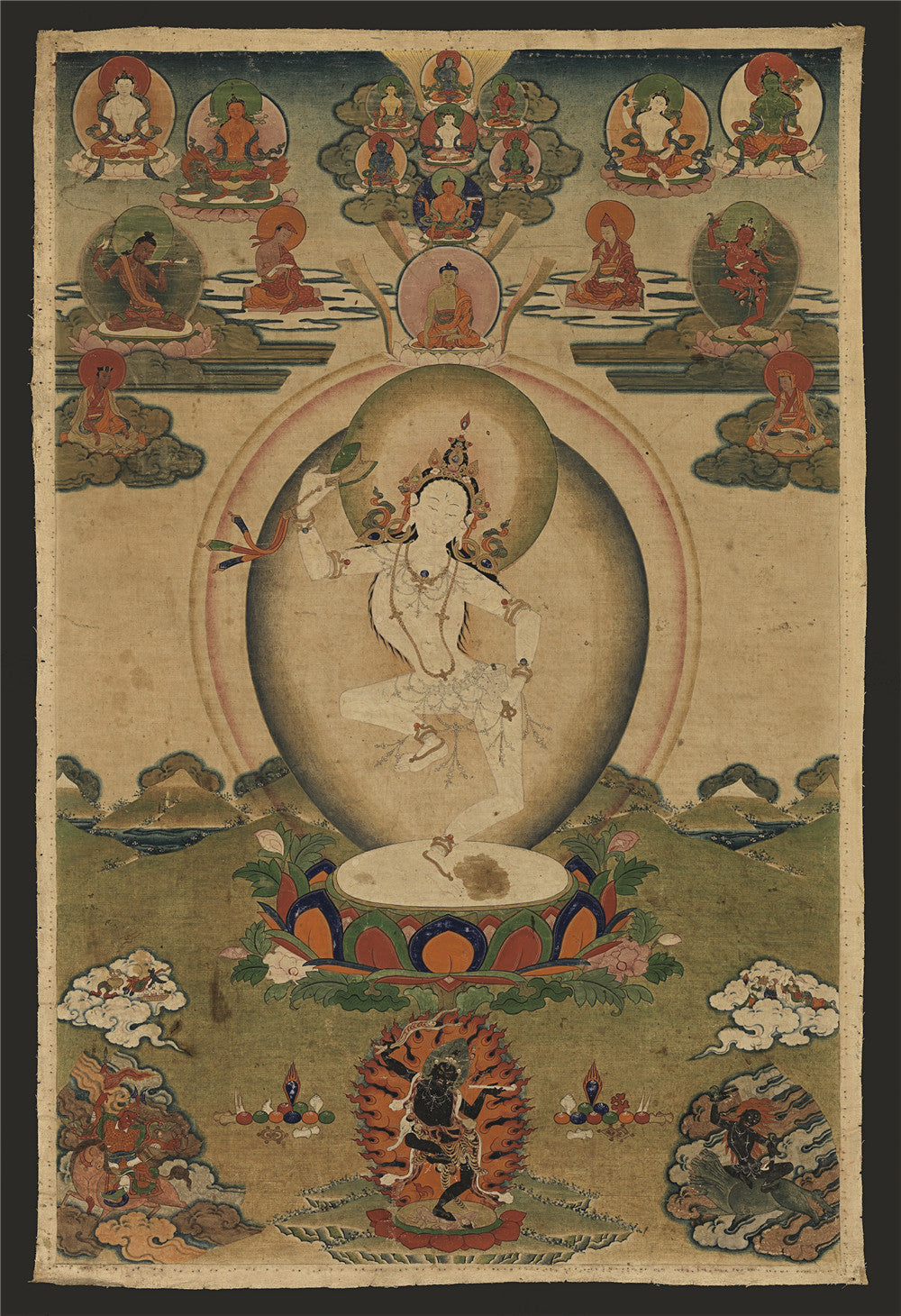 Gandhanra Handmade Thangka - Vajravarahi - Vajrayogini - from Kathok Monastery