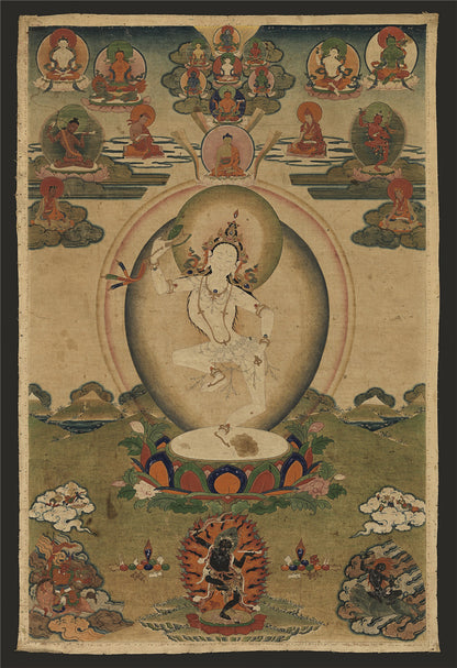 Gandhanra Handmade Thangka - Vajravarahi - Vajrayogini - from Kathok Monastery