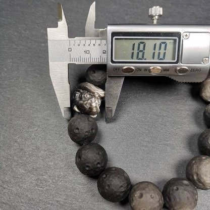 Obsidian Wrist Mala, Prayer Beads Bracelet - Tibetan Buddhist mala beads, view 9