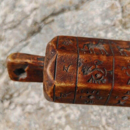 Zanpar Wooden Mold Stick - Tibetan Buddhist art, view 8
