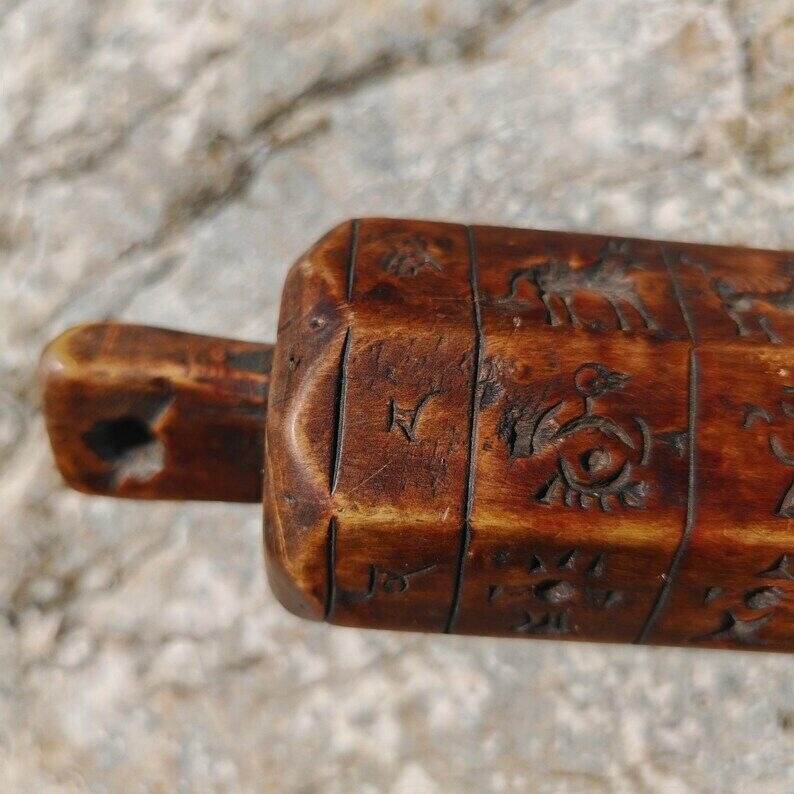 Zanpar Wooden Mold Stick - Tibetan Buddhist art, view 8
